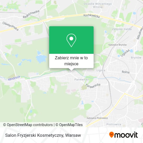 Mapa Salon Fryzjerski Kosmetyczny