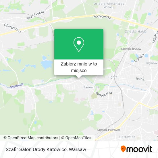 Mapa Szafir Salon Urody Katowice