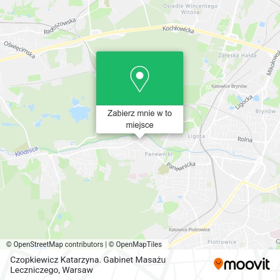 Mapa Czopkiewicz Katarzyna. Gabinet Masażu Leczniczego