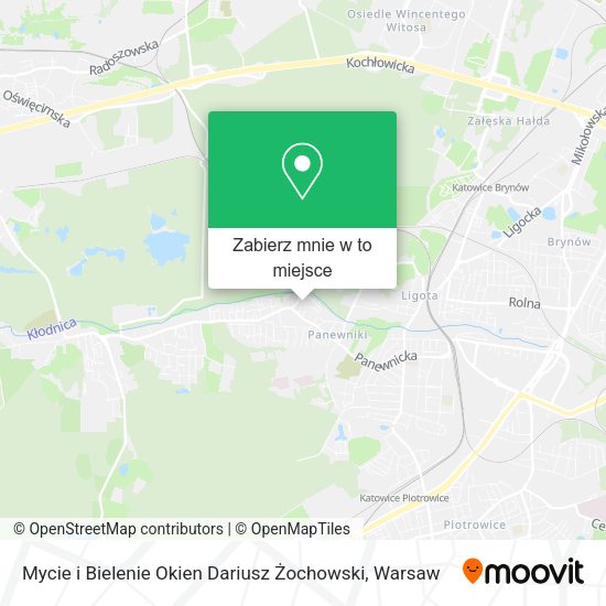 Mapa Mycie i Bielenie Okien Dariusz Żochowski