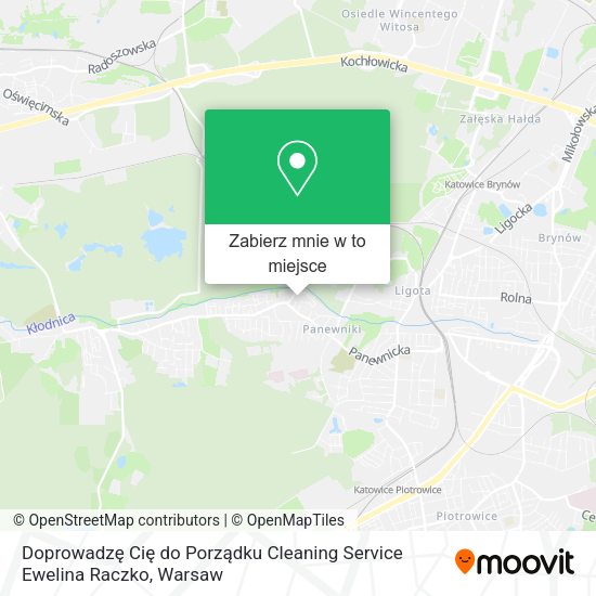 Mapa Doprowadzę Cię do Porządku Cleaning Service Ewelina Raczko