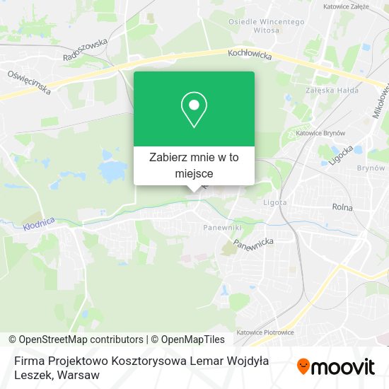 Mapa Firma Projektowo Kosztorysowa Lemar Wojdyła Leszek