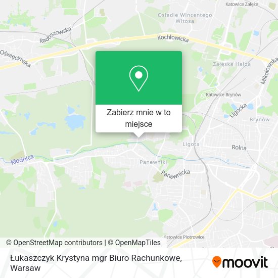 Mapa Łukaszczyk Krystyna mgr Biuro Rachunkowe