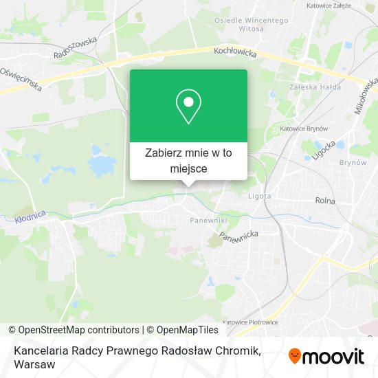 Mapa Kancelaria Radcy Prawnego Radosław Chromik