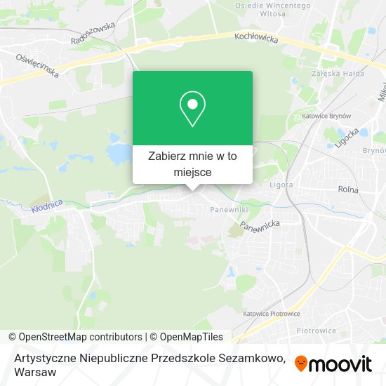 Mapa Artystyczne Niepubliczne Przedszkole Sezamkowo