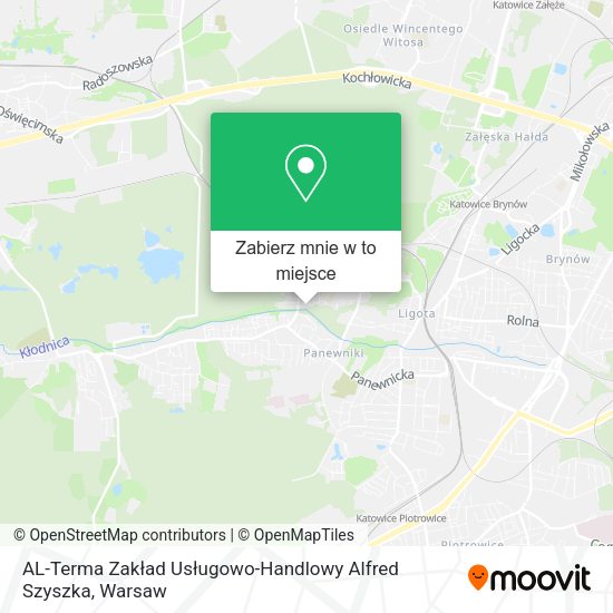 Mapa AL-Terma Zakład Usługowo-Handlowy Alfred Szyszka