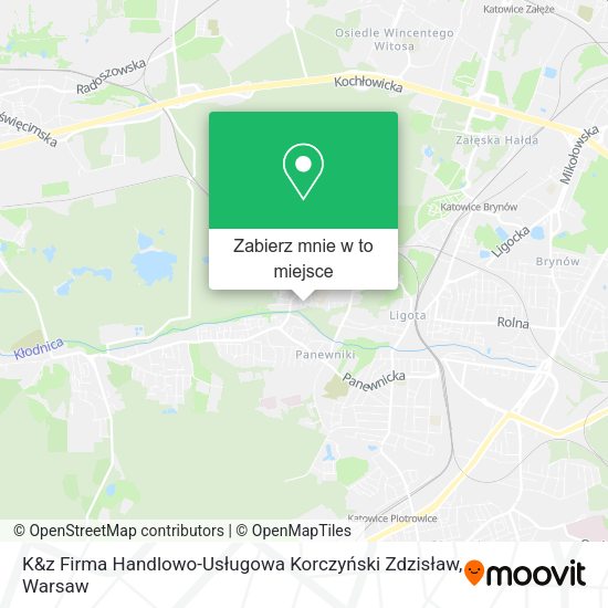 Mapa K&z Firma Handlowo-Usługowa Korczyński Zdzisław