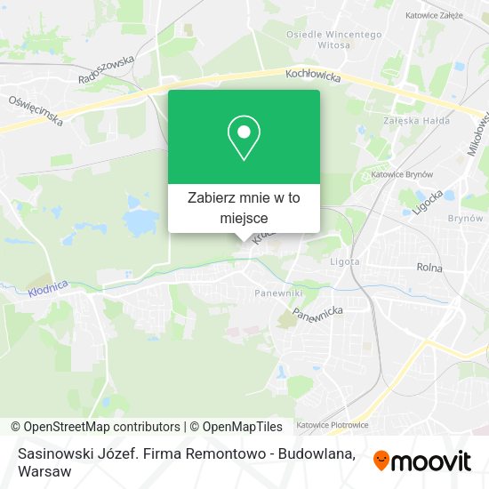 Mapa Sasinowski Józef. Firma Remontowo - Budowlana