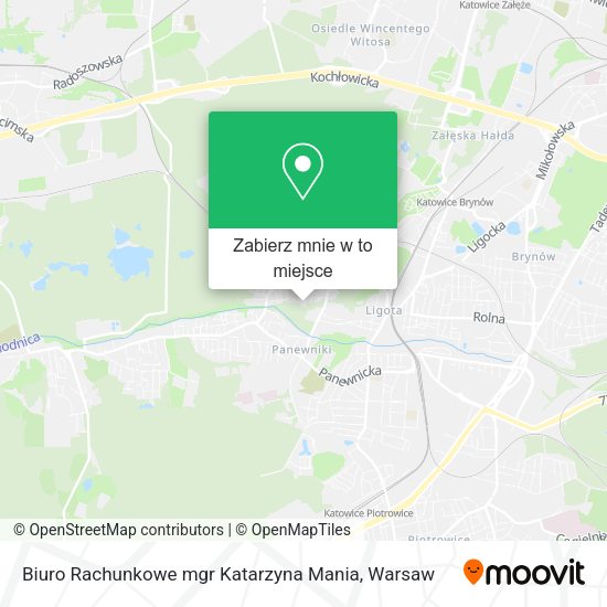 Mapa Biuro Rachunkowe mgr Katarzyna Mania