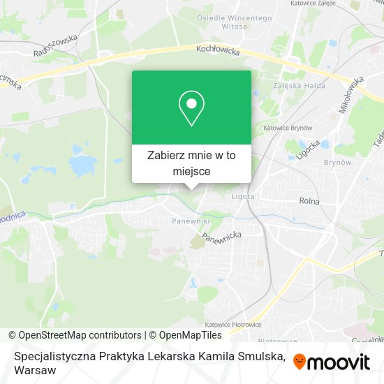 Mapa Specjalistyczna Praktyka Lekarska Kamila Smulska