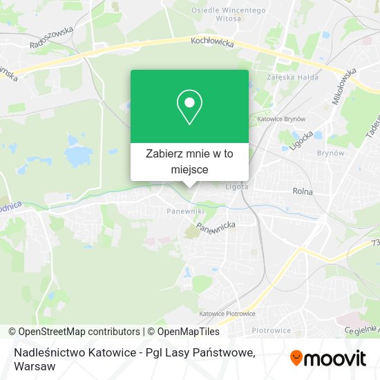 Mapa Nadleśnictwo Katowice - Pgl Lasy Państwowe