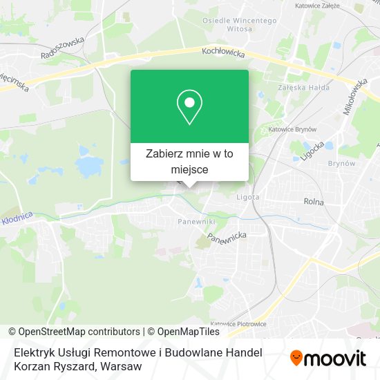 Mapa Elektryk Usługi Remontowe i Budowlane Handel Korzan Ryszard