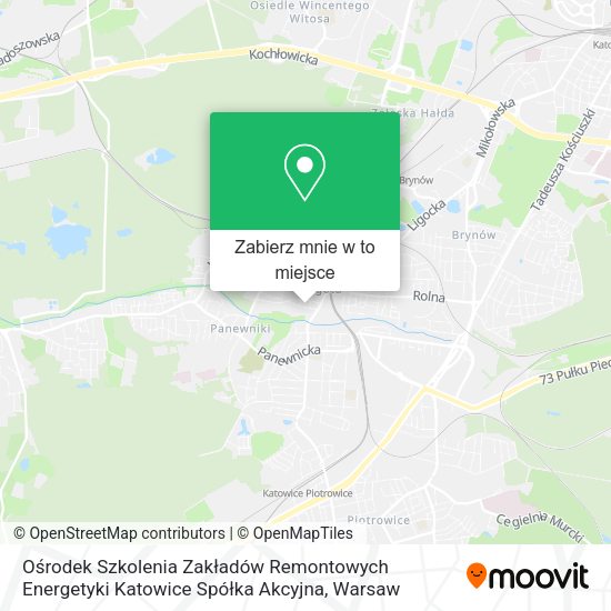 Mapa Ośrodek Szkolenia Zakładów Remontowych Energetyki Katowice Spółka Akcyjna