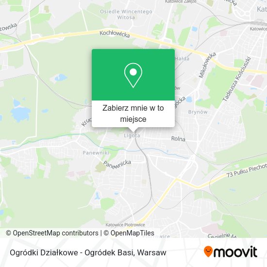 Mapa Ogródki Działkowe - Ogródek Basi