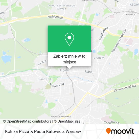 Mapa Kokiza Pizza & Pasta Katowice