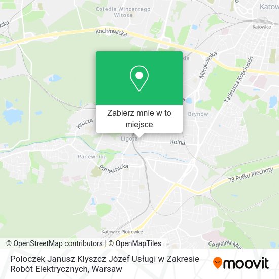 Mapa Poloczek Janusz Klyszcz Józef Usługi w Zakresie Robót Elektrycznych