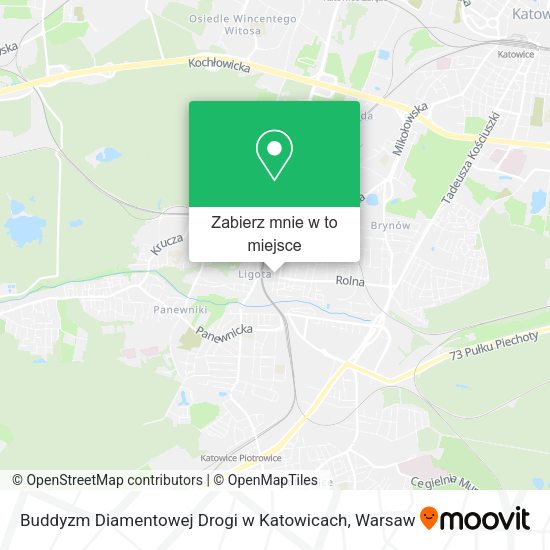 Mapa Buddyzm Diamentowej Drogi w Katowicach