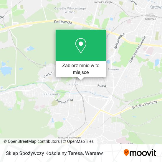 Mapa Sklep Spożywczy Kościelny Teresa