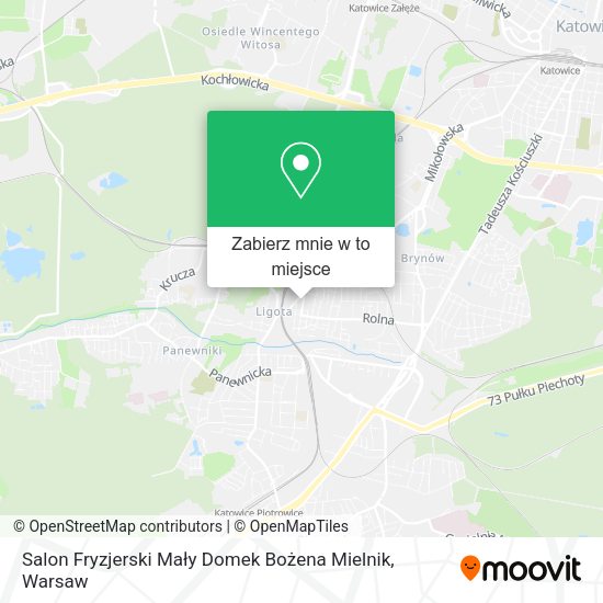 Mapa Salon Fryzjerski Mały Domek Bożena Mielnik