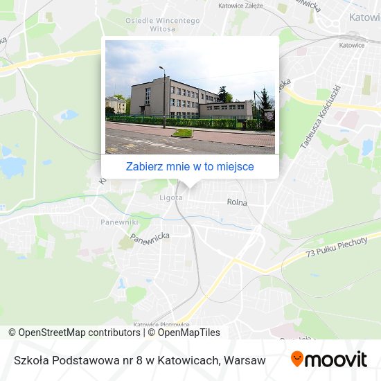 Mapa Szkoła Podstawowa nr 8 w Katowicach