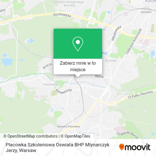 Mapa Placowka Szkoleniowa Oswiata BHP Mlynarczyk Jerzy