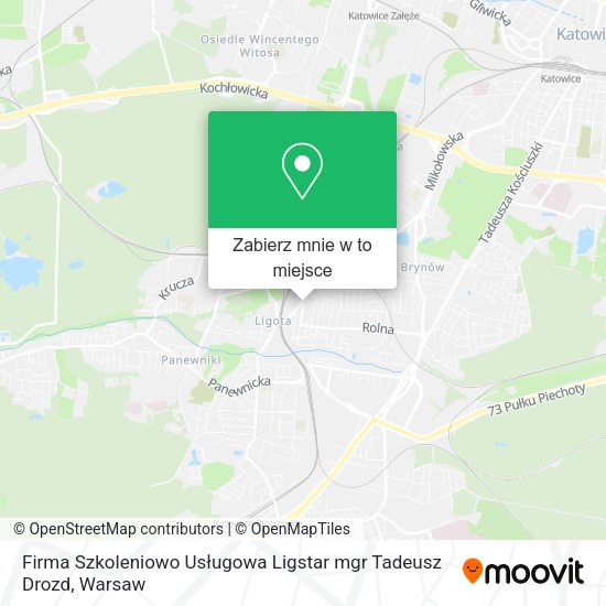 Mapa Firma Szkoleniowo Usługowa Ligstar mgr Tadeusz Drozd