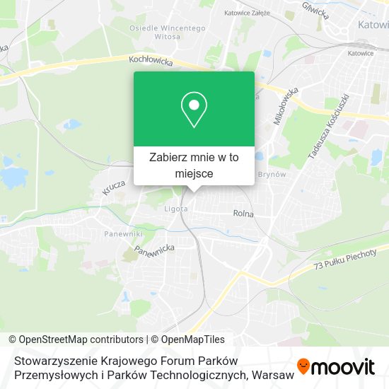 Mapa Stowarzyszenie Krajowego Forum Parków Przemysłowych i Parków Technologicznych