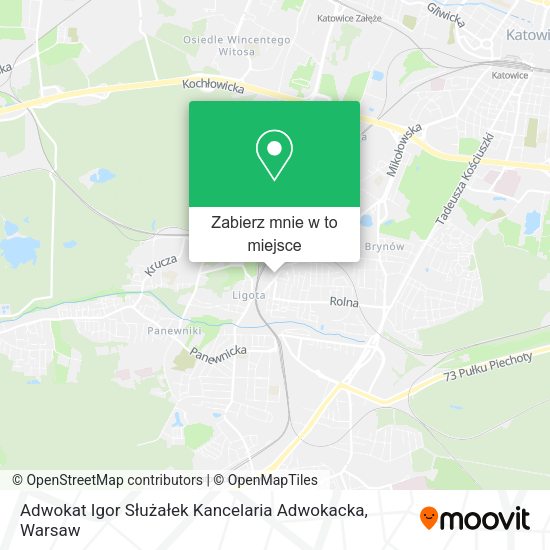 Mapa Adwokat Igor Służałek Kancelaria Adwokacka