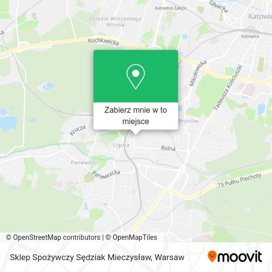 Mapa Sklep Spożywczy Sędziak Mieczysław