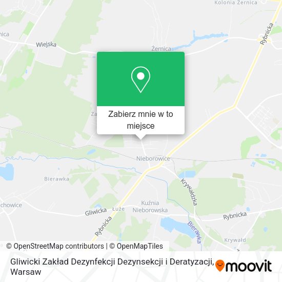 Mapa Gliwicki Zakład Dezynfekcji Dezynsekcji i Deratyzacji