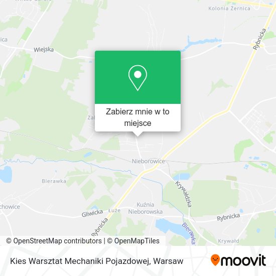 Mapa Kies Warsztat Mechaniki Pojazdowej