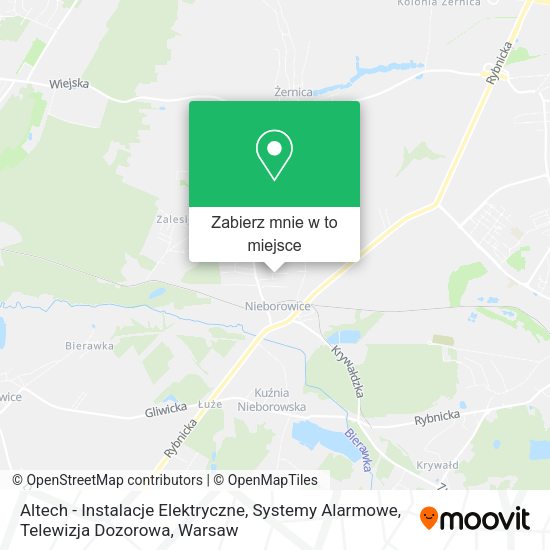 Mapa Altech - Instalacje Elektryczne, Systemy Alarmowe, Telewizja Dozorowa