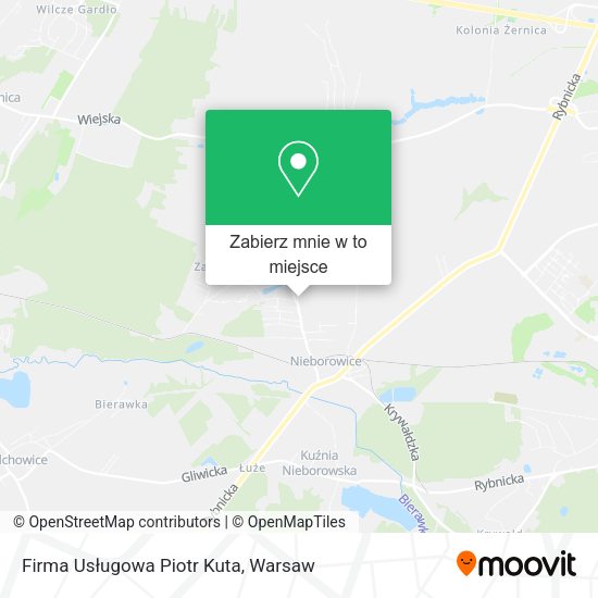 Mapa Firma Usługowa Piotr Kuta