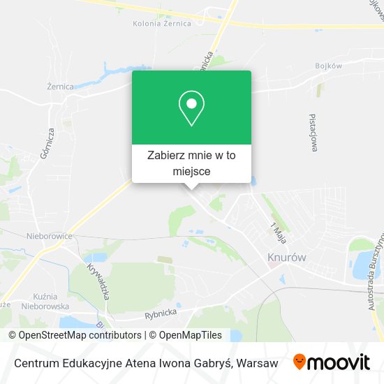 Mapa Centrum Edukacyjne Atena Iwona Gabryś