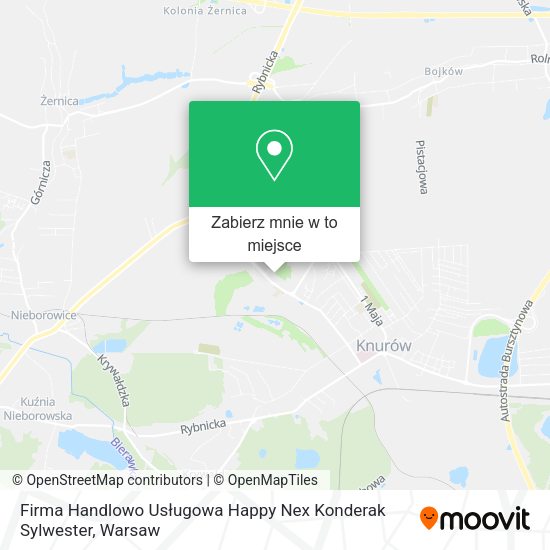 Mapa Firma Handlowo Usługowa Happy Nex Konderak Sylwester