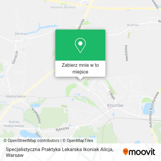 Mapa Specjalistyczna Praktyka Lekarska Ikoniak Alicja