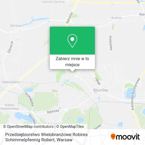 Mapa Przedsiębiorstwo Wielobranżowe Robires Schimmelpfennig Robert