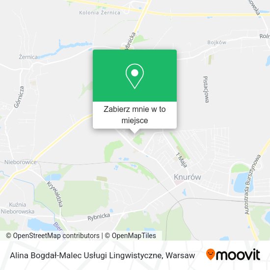 Mapa Alina Bogdał-Malec Usługi Lingwistyczne