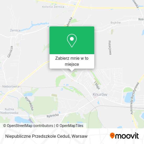 Mapa Niepubliczne Przedszkole Ceduś