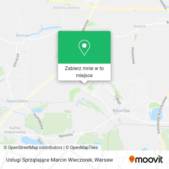 Mapa Usługi Sprzątające Marcin Wieczorek