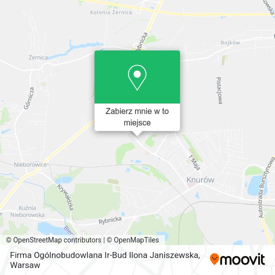 Mapa Firma Ogólnobudowlana Ir-Bud Ilona Janiszewska