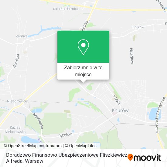 Mapa Doradztwo Finansowo Ubezpieczeniowe Fliszkiewicz Alfreda