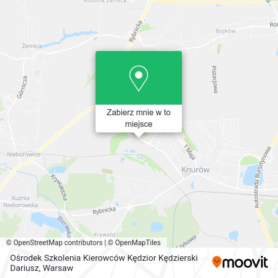 Mapa Ośrodek Szkolenia Kierowców Kędzior Kędzierski Dariusz