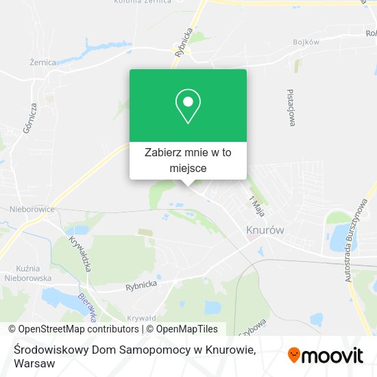 Mapa Środowiskowy Dom Samopomocy w Knurowie