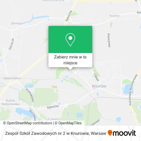 Mapa Zespół Szkół Zawodowych nr 2 w Knurowie