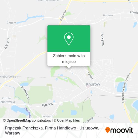 Mapa Frątczak Franciszka. Firma Handlowo - Usługowa