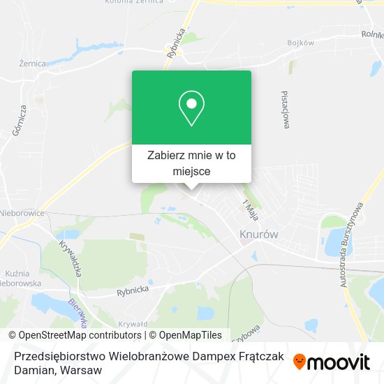 Mapa Przedsiębiorstwo Wielobranżowe Dampex Frątczak Damian