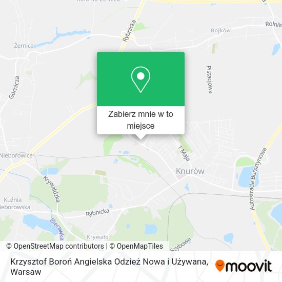 Mapa Krzysztof Boroń Angielska Odzież Nowa i Używana