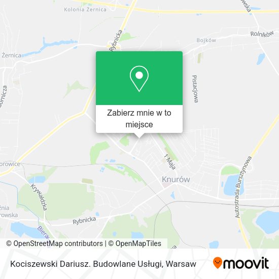 Mapa Kociszewski Dariusz. Budowlane Usługi