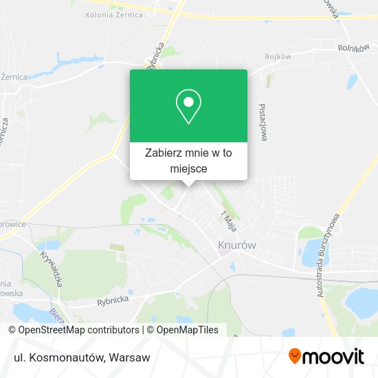 Mapa ul. Kosmonautów